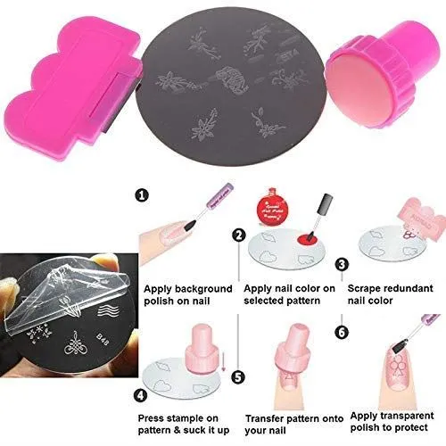 Mini-Nagelstempelset für Nailart mit Übertragungshalter