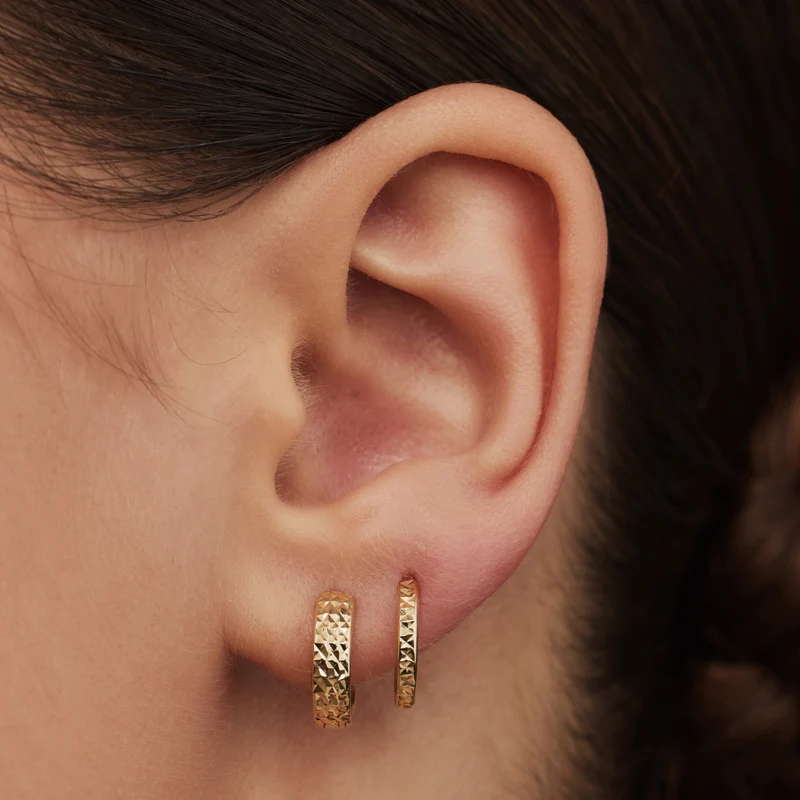 Isabel Bernard Rivoli Laura 14 Karat | Gold Reif-Ohrringe IB360142