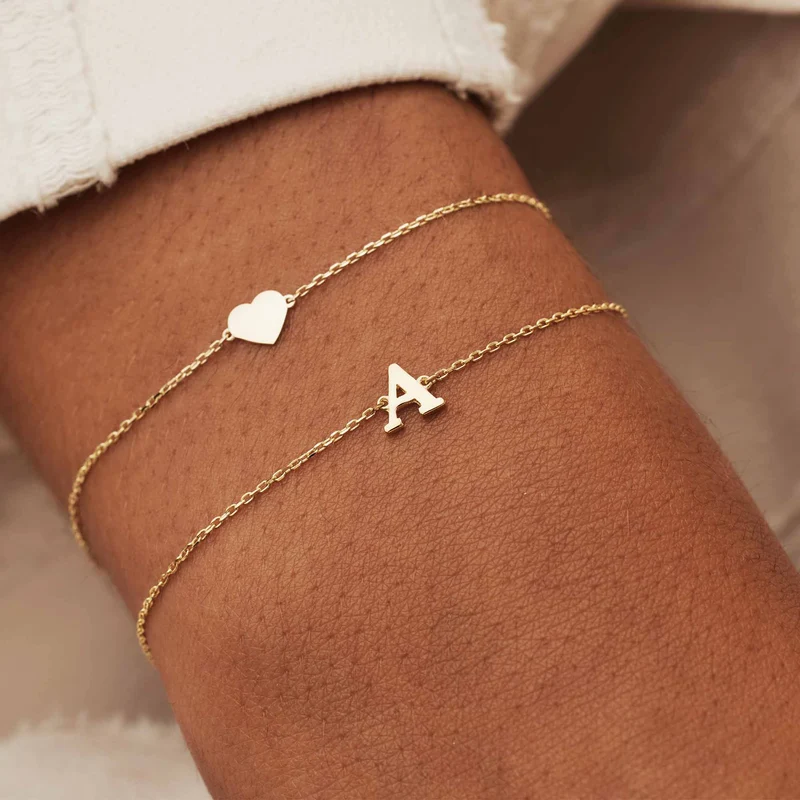 Isabel Bernard Le Marais Rachel 14 Karat | Gold Initialee Armband IB320101-A