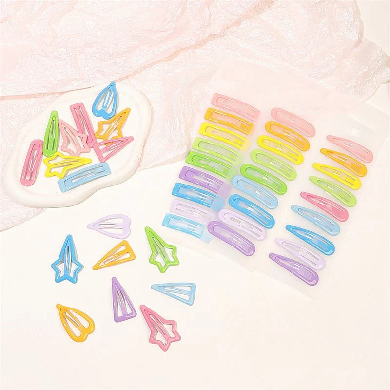 SOHO Haarspange – Stern – 10er Pack Pastellfarben