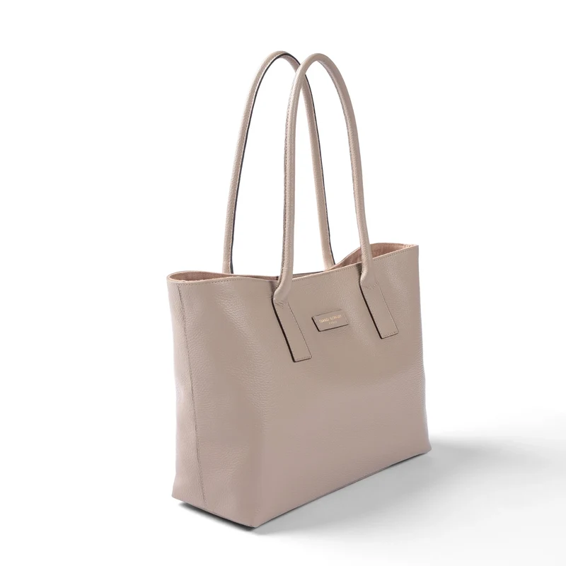 Isabel Bernard Honoré Elin Taupe Kalbsleder Schultertasche IB25111-078