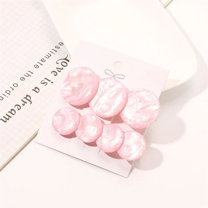 Haarspange SOHO Opal – rosa – 7 cm