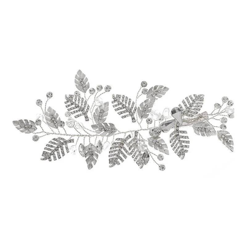 Haarspange SOHO Palma – Silberfarben mit Kristall & Strass