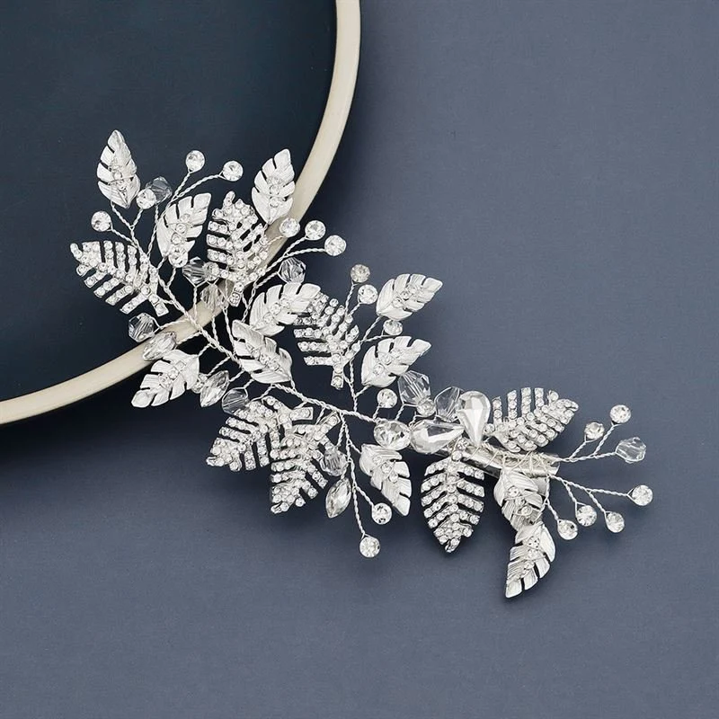 Haarspange SOHO Palma – Silberfarben mit Kristall & Strass