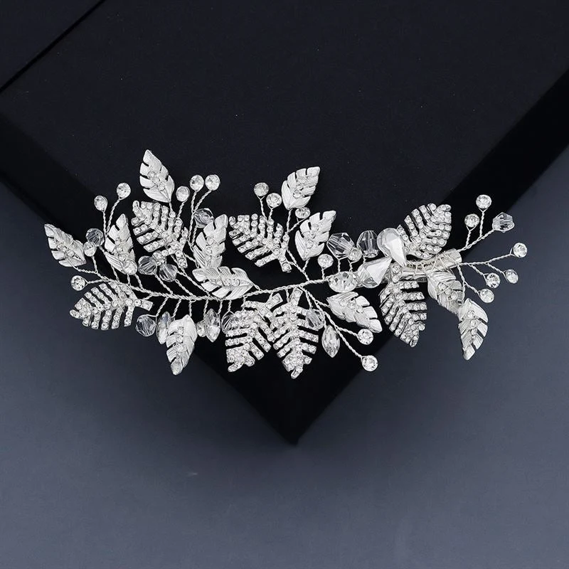 Haarspange SOHO Palma – Silberfarben mit Kristall & Strass