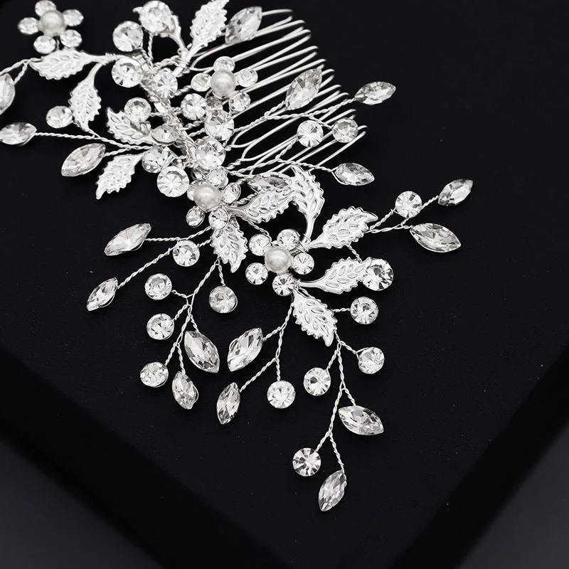 SOHO Filana Haarkamm – Silber mit Kristall und Strass