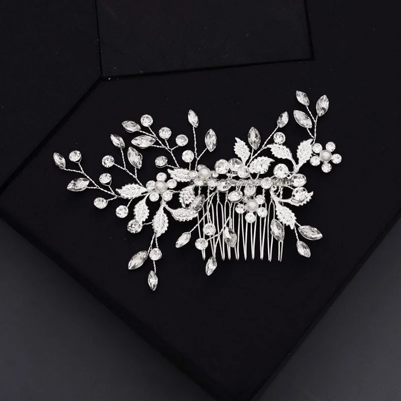 SOHO Filana Haarkamm – Silber mit Kristall und Strass