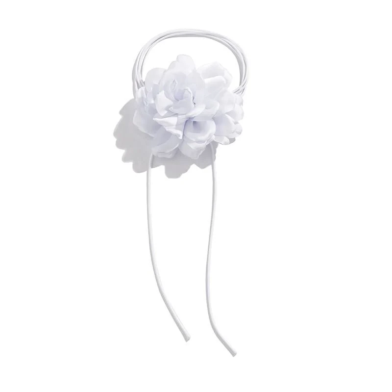 Choker-Halskette mit Rose von SOHO in Weiß