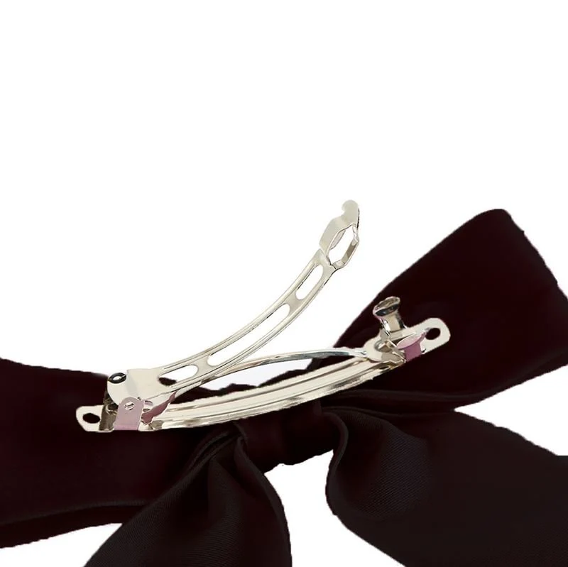 Soho Jane Velvet Bow Hair Clip - Schwarz