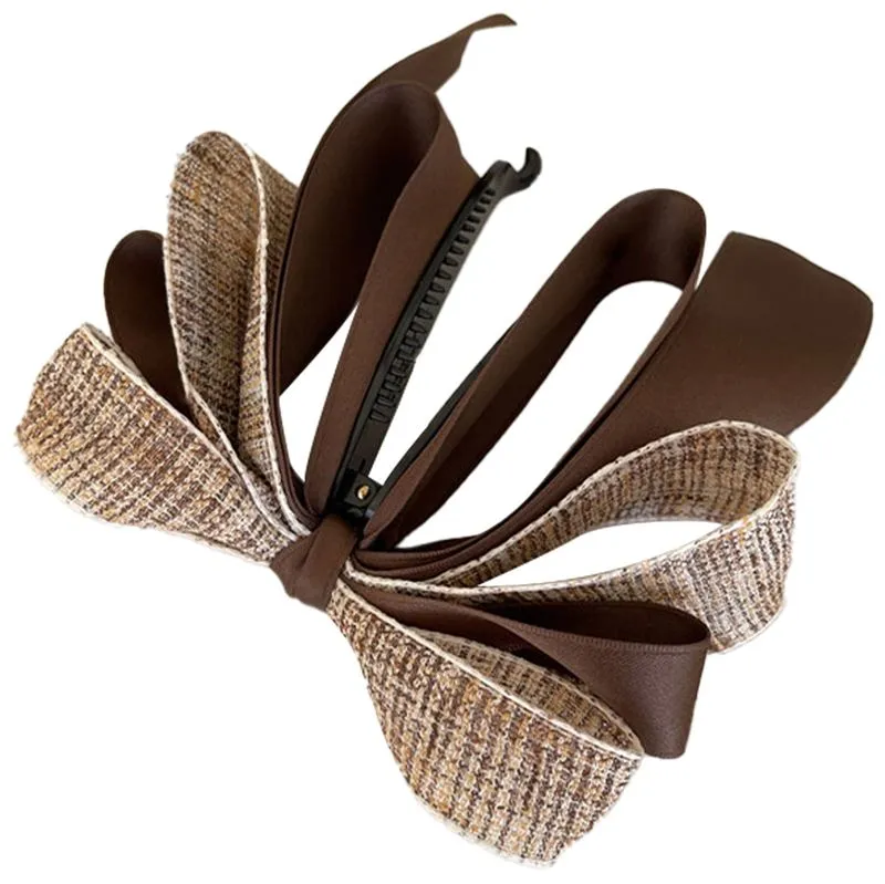 Soho Aidan Bow Bananen Haarclip - braun
