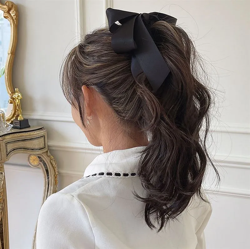 Soho Bona Bow Banana Hair Clip - Beige