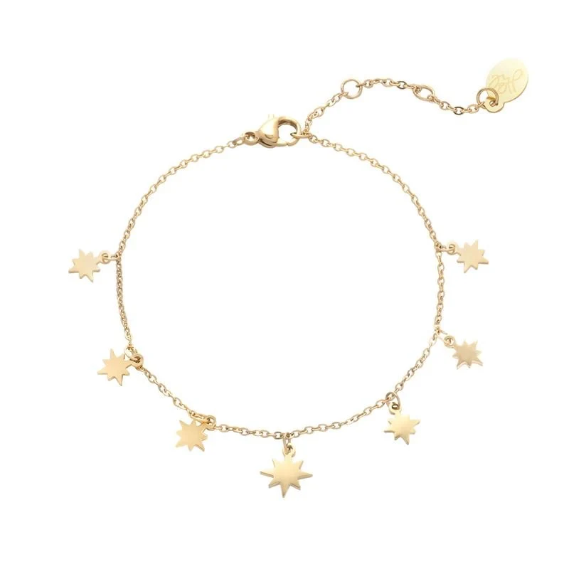 SOHO Armband mit Sternen – goldfarben aus Edelstahl