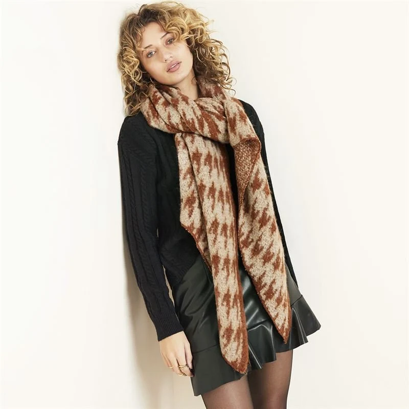 SOHO Schal – Zweifarbig Braun – 185 x 55 cm