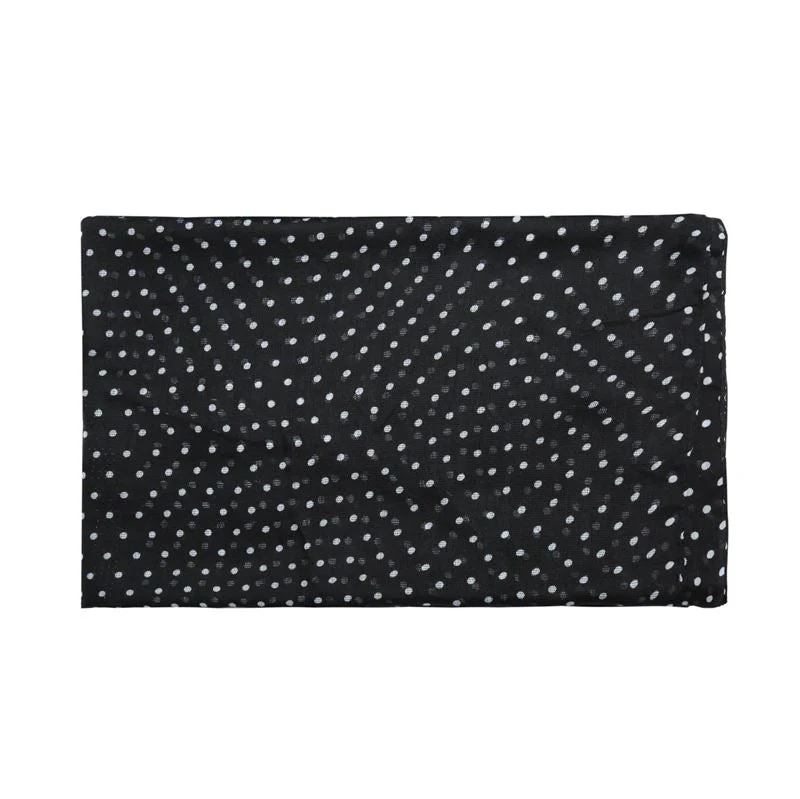 Halstuch mit Dots – Schwarz – 180 x 90 cm