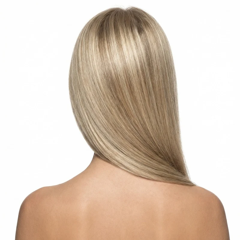 Clip-in-Extensions – blond Mix 18/613# – 50 cm Echthaar