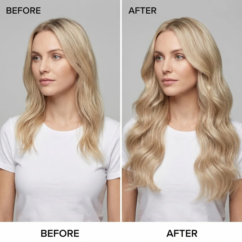 Clip-in-Extensions – blond Mix 18/613# – 50 cm Echthaar