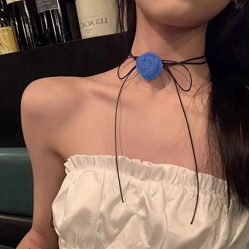 Soho Shene Choker Halskette - Blau