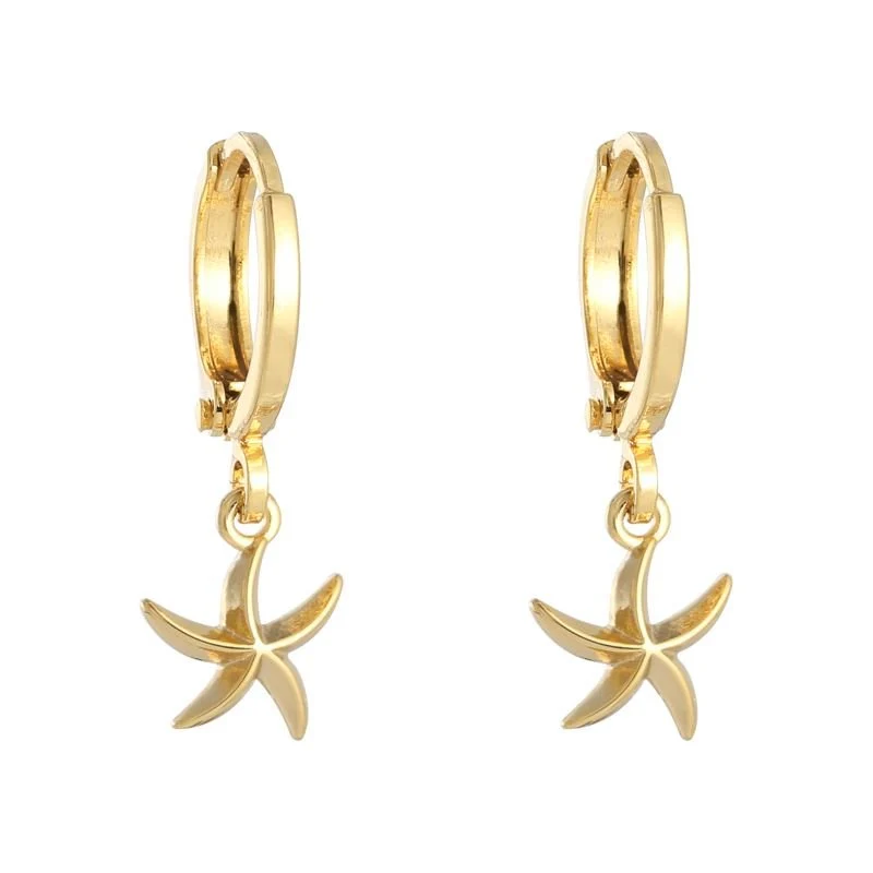 Ohrringe Seestern – goldfarben