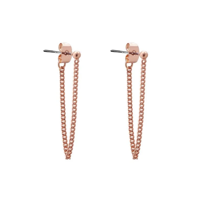 Ohrringe – Kette – Roségold vergoldet