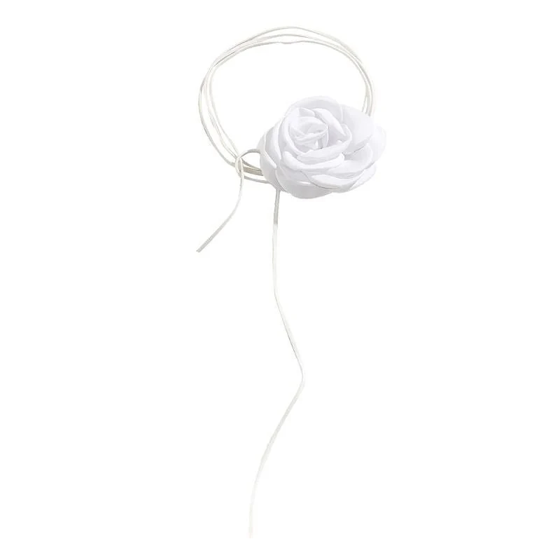 Soho Rose Choker Halskette - Weiß