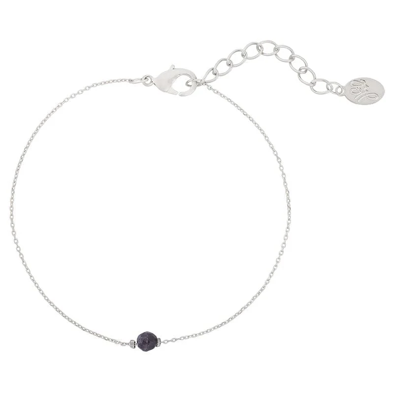 Armband SOHO – Silber mit schwarzem Stein