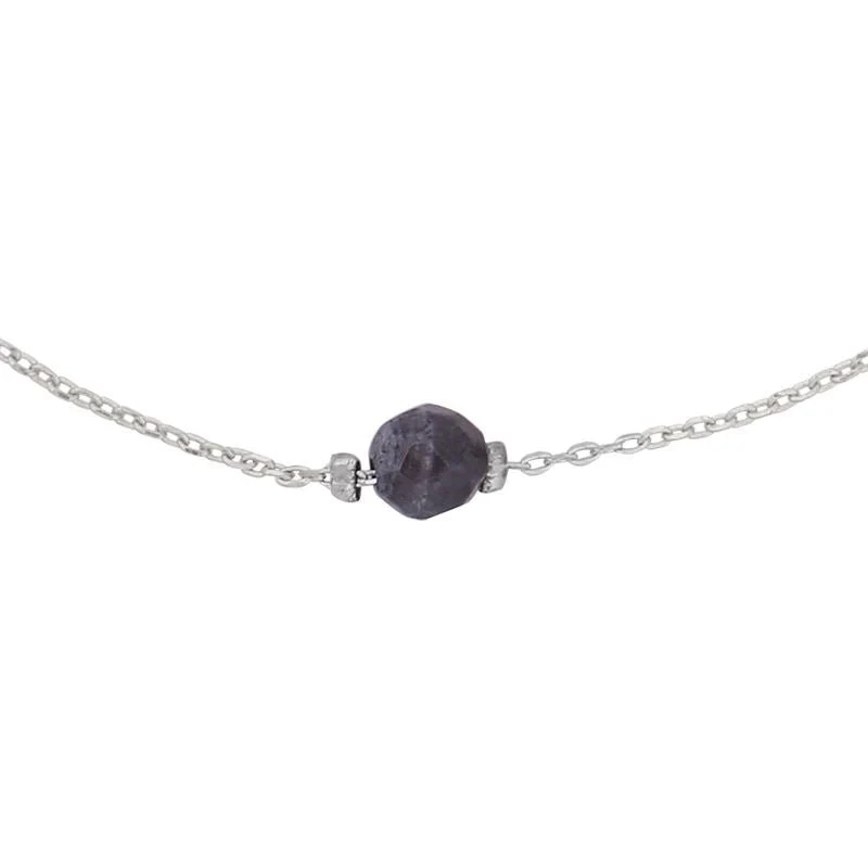Armband SOHO – Silber mit schwarzem Stein