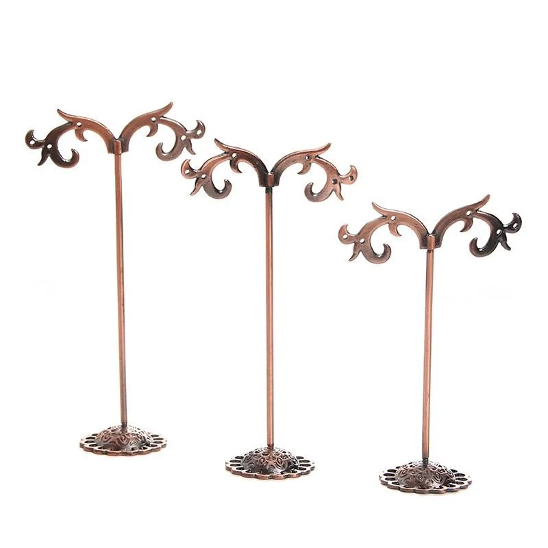 Schmuckbaum für Ohrringe – 3er Pack in Bronze-Optik