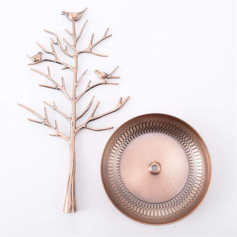 Schmuckbaum Vintage – mit 3 Vögeln im Bronze-Look