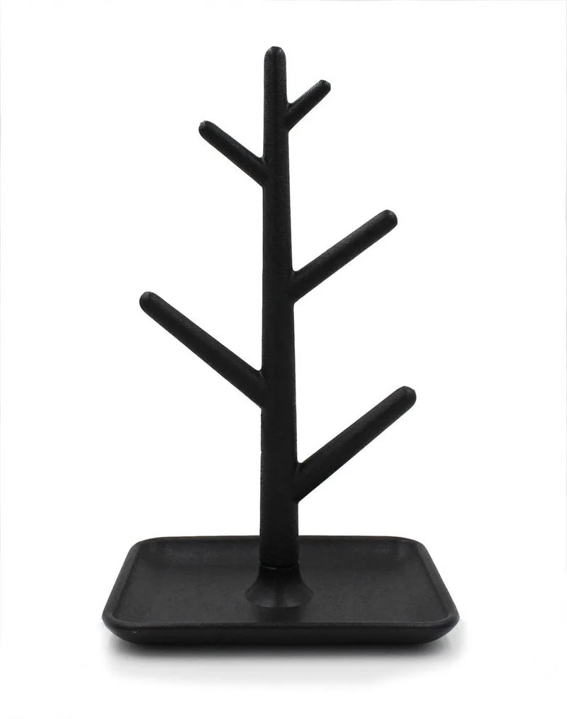Mono Schmuckbaum, minimalistisch in Schwarz