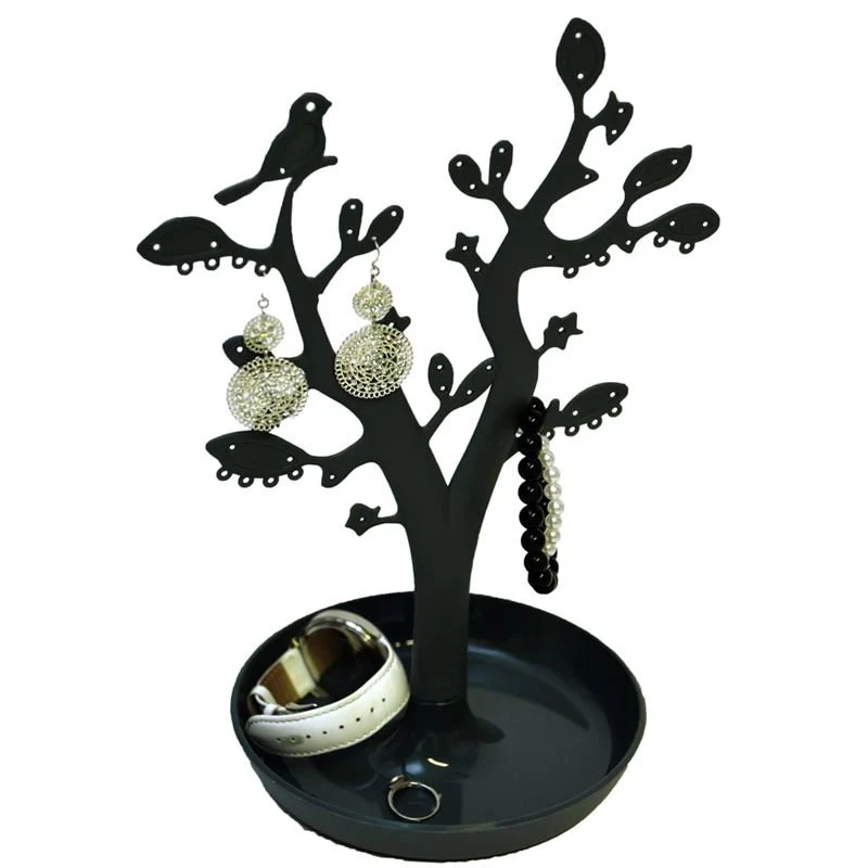 Schmuckbaum mit Blättern – Schwarz