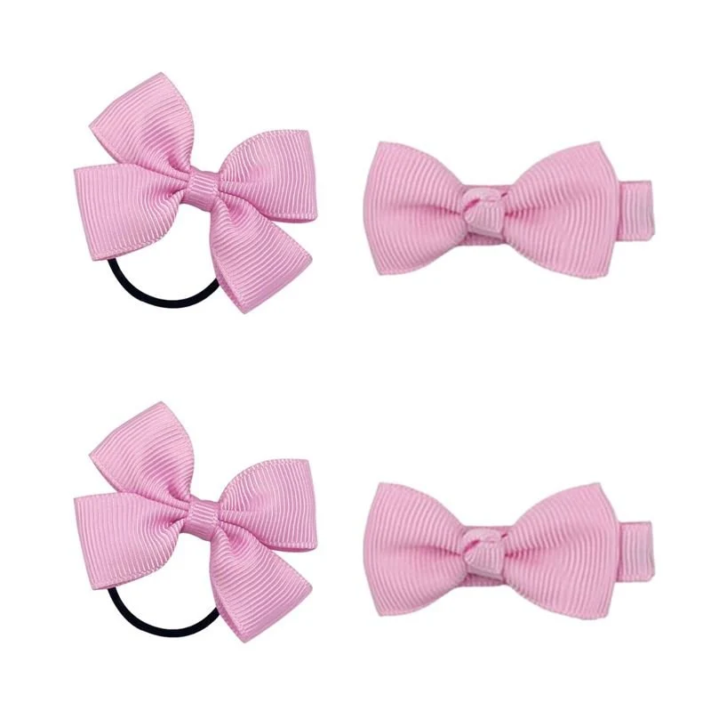 Haargummis und Haarspangen mit Schleifen, SOHO Kirby Pink Elefant