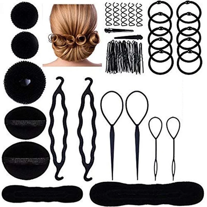 Haarstyling-Set mit Duttzubehör und Topsytail von SOHO