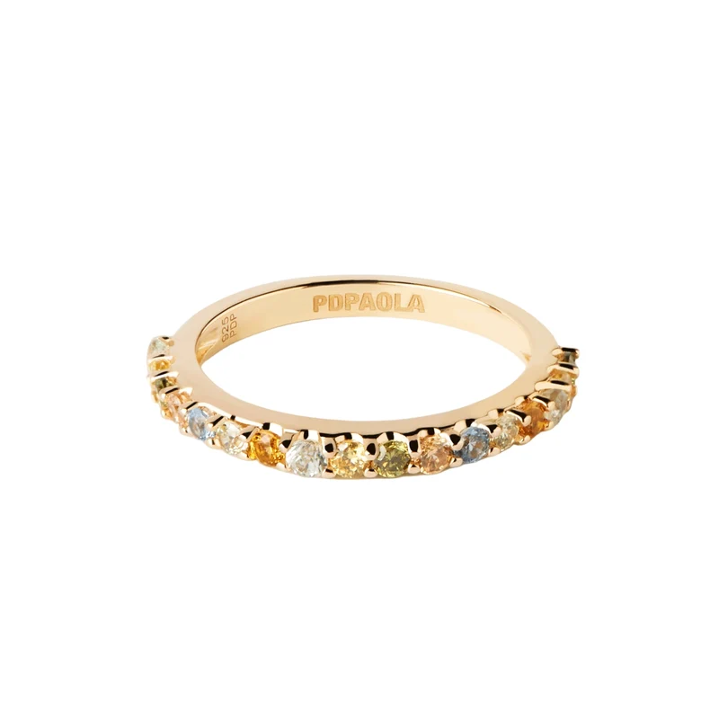 P D Paola Color damen Ring 750 Vergoldung AN01-C07-10