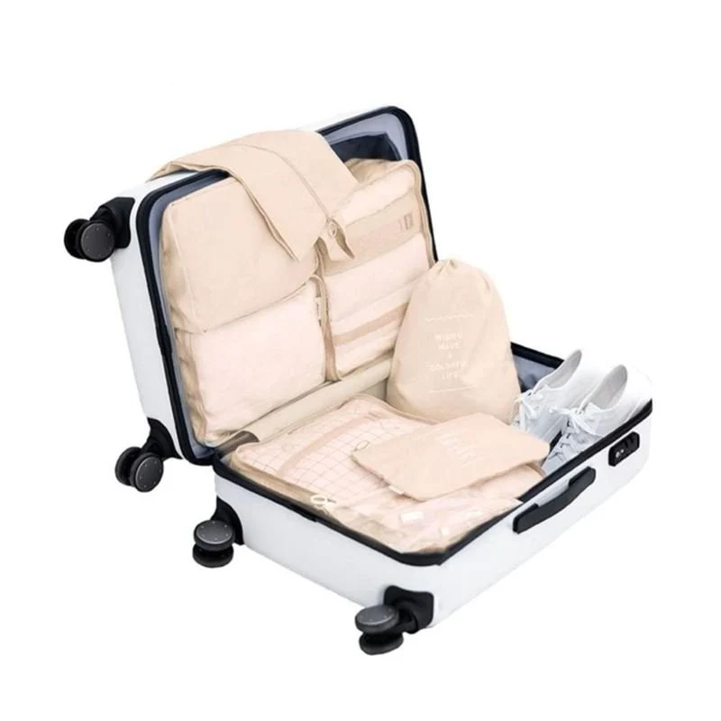Packwürfel Set von UNIQ, 7 Teile, beige