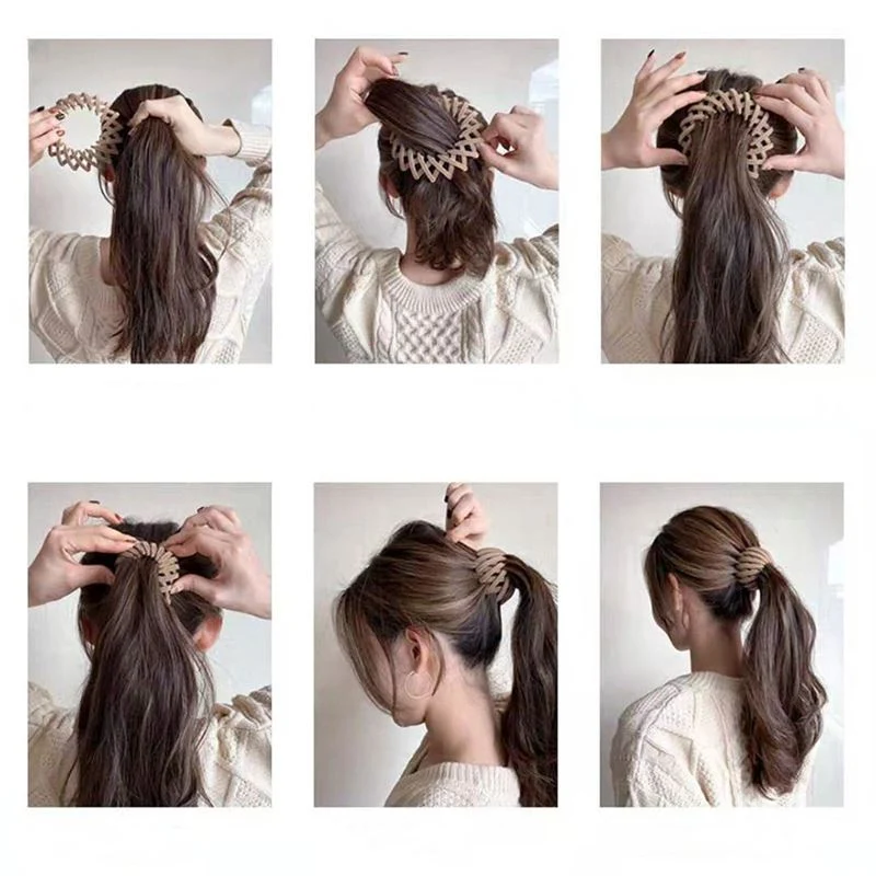 Haar-Spirale für Pferdeschwanz – SOHO Tortoise-Muster