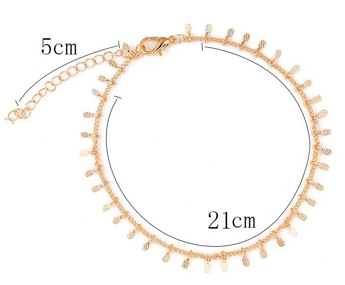 Fußkette – mit kleinen Anhängern