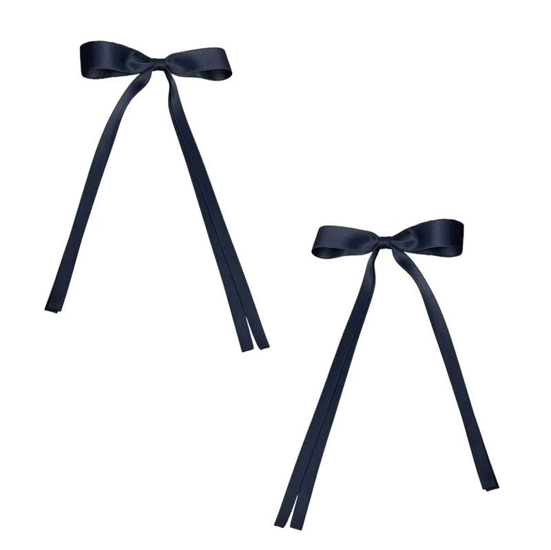 Soho Isa Bow Hair Clips - dunkelblau