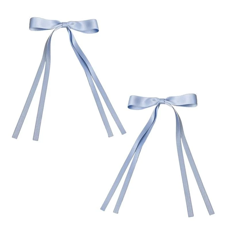 Soho Isa Bow Hair Clips - Blau