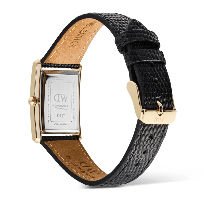 Daniel Wellington Bound Black Lizard Weiß Guilloché Unisex Uhr DW00100899