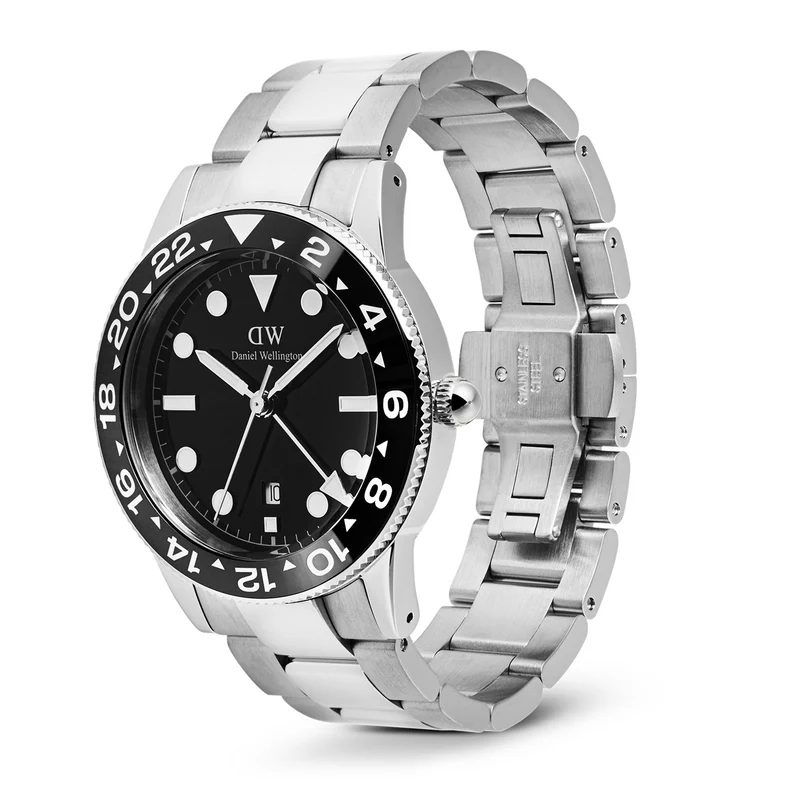 Daniel Wellington Iconic Link Schwarze Keramiklünette Herren Uhr DW00100919