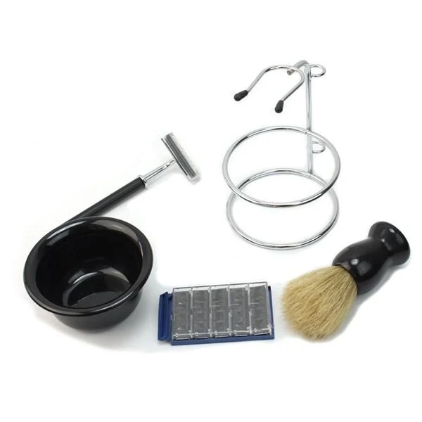 Rasier-Set für Herren – 4-teilig Chrom