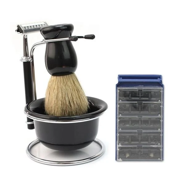 Rasier-Set für Herren – 4-teilig Chrom