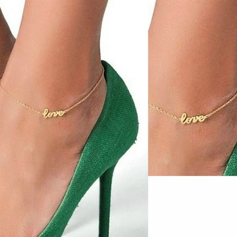 Fußkette Love in Einheitsgröße