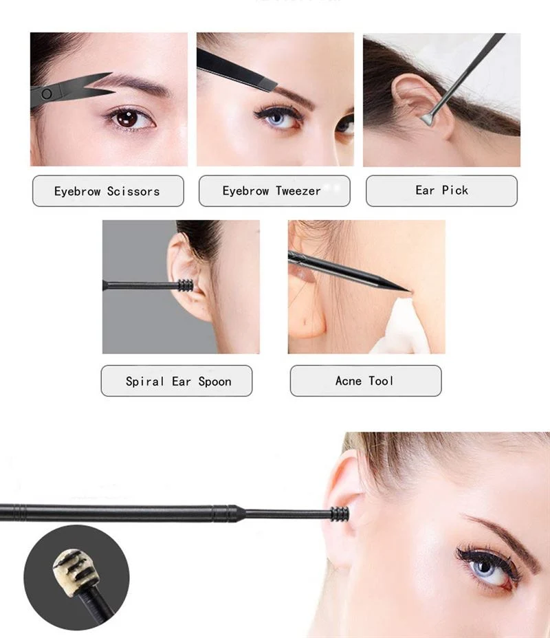 UNIQ Pflegeset für Nägel, Füße, Gesicht, Augenbrauen – 15 Sets