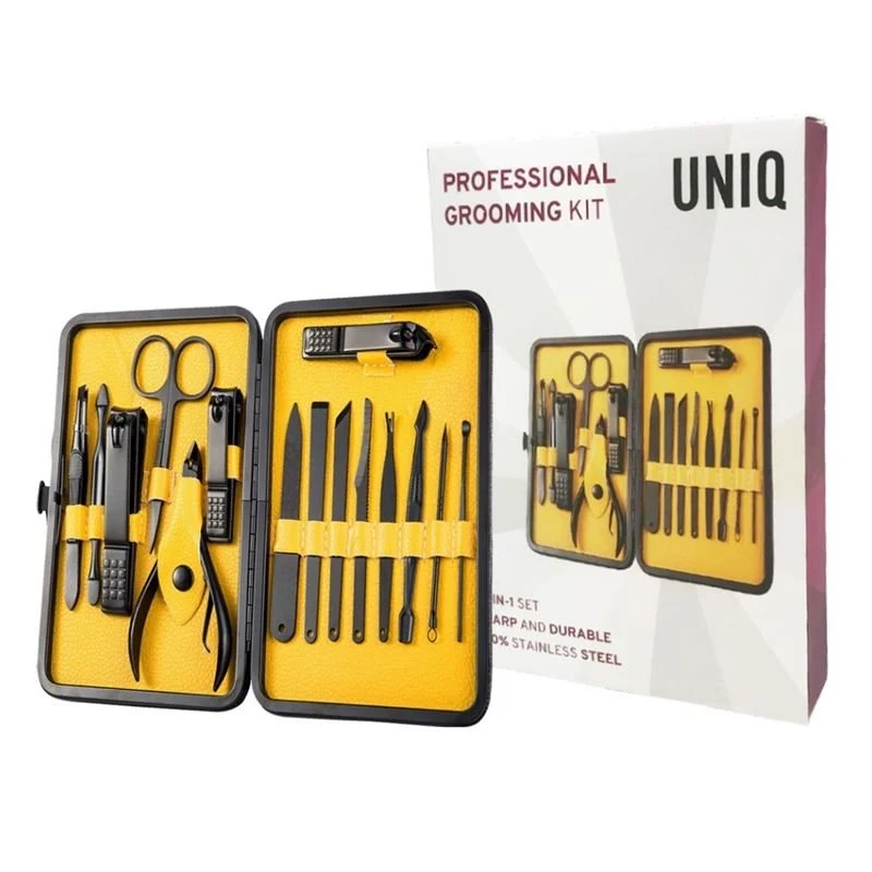 UNIQ Pflegeset für Nägel, Füße, Gesicht, Augenbrauen – 15 Sets