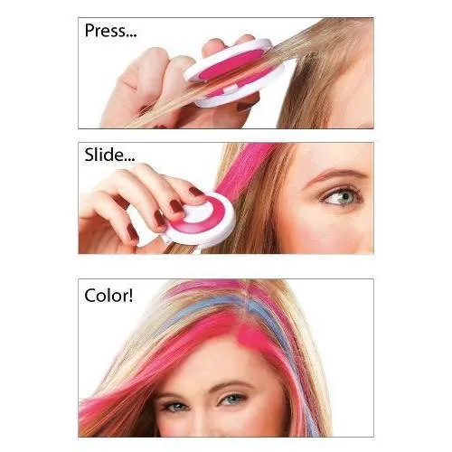 Haarkreide Set – 4 temporäre Farben