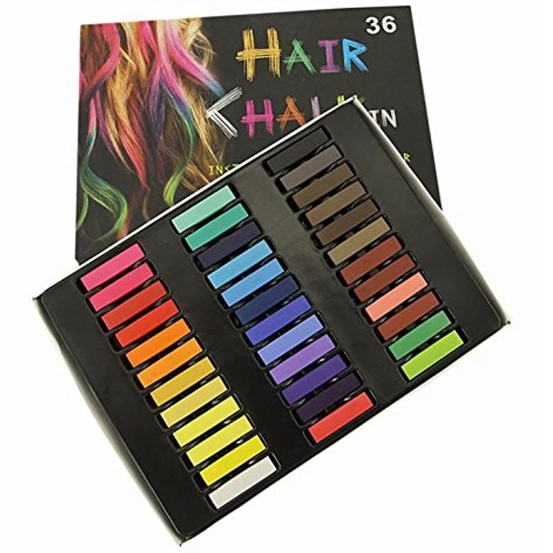 Haarkreide Set – 36 Farben für die Haare