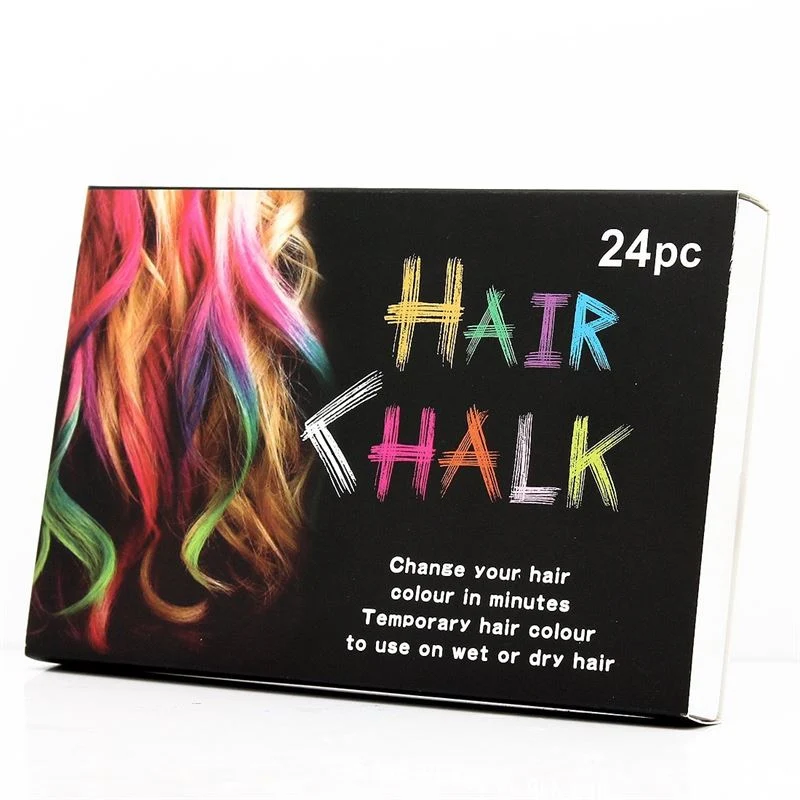 Haar-Kreide – 24er Pack bunte Farben für Dein Haar