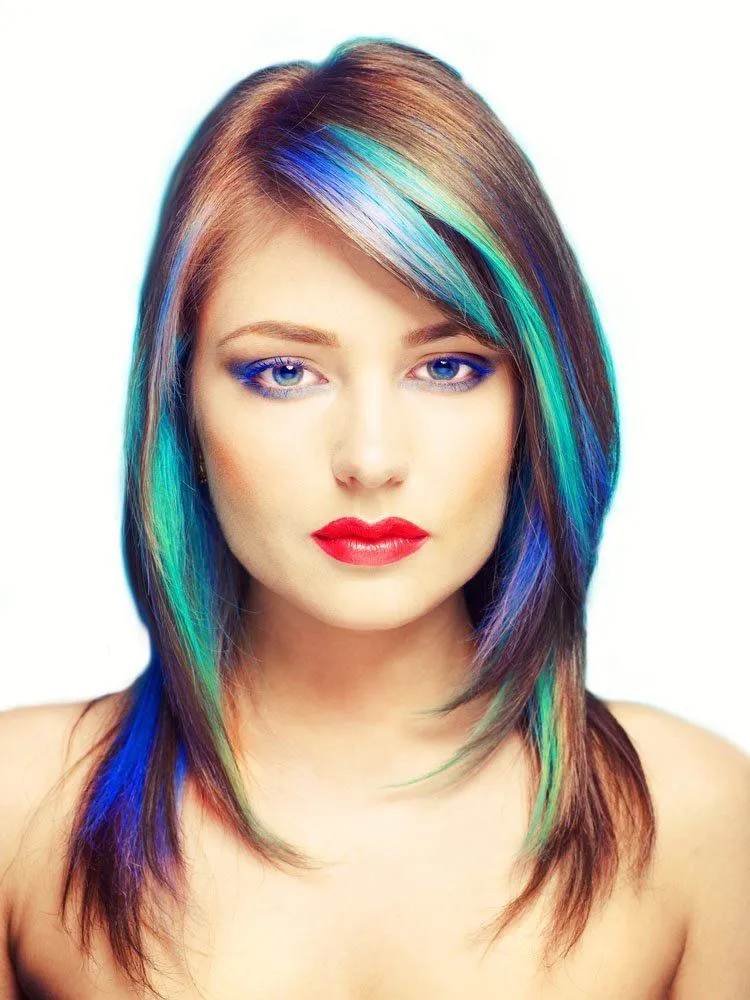 Haarkreide-Set mit 6 Haarkreiden / Haarstiften