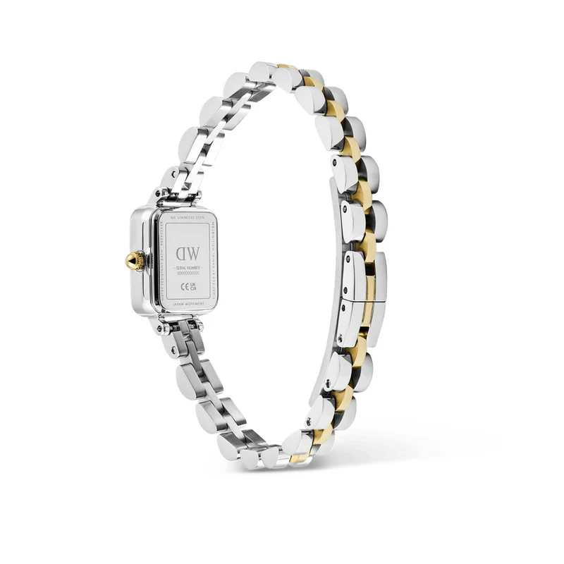Daniel Wellington Quadro Mini Arch 3-Link Bicolor Damen Uhr DW00100925